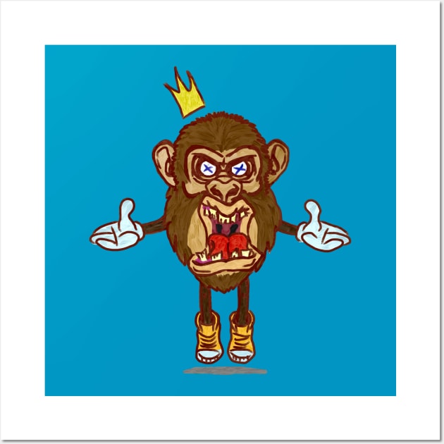 Floating Monkey King Wall Art by Owllee Designs